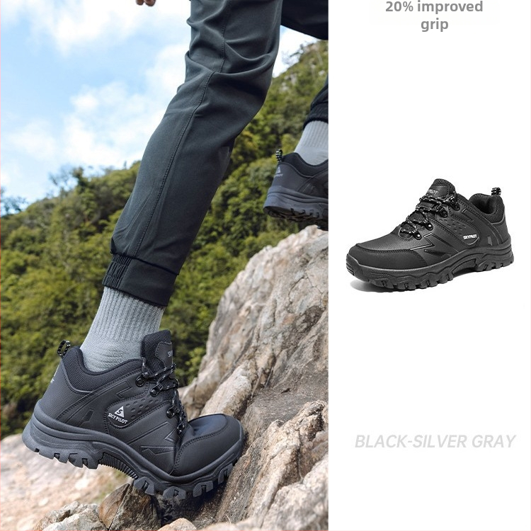 Férfi túracipő: vízálló, lélegző, csúszásmentes, könnyű és tartós tavasz–ősz outdoor használatra