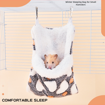 Hamsterio pūkuotos apvalios hamakas – vidaus ir lauko naudojimui, nešiojamos, išlaiko šilumą