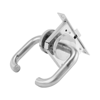 Rozsdamentes acél folyosózár, kilincs zár, modell Aisle lock, tűzvédelmi ajtókhoz, modern letisztult stílus