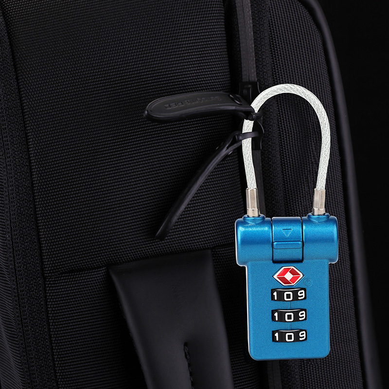 LOCK NF NF6304 Spyna bagažui ir spintelėms, iš cinko lydinio, tinkama kuprinėms, lagaminams su ratukais ir spintelėms, tarpo tarp strėlių 17, mechaninio tipo