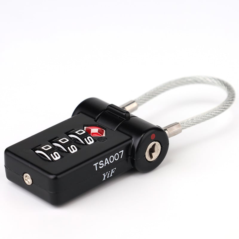 LOCK NF NF6304 Spyna bagažui ir spintelėms, iš cinko lydinio, tinkama kuprinėms, lagaminams su ratukais ir spintelėms, tarpo tarp strėlių 17, mechaninio tipo