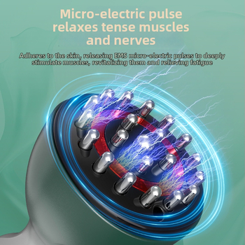 Elektriskais meridiānu masieris visam ķermenim, uzlādējams, pogu vadība, 9 līmeņu temperatūras vadība, ABS korpuss, modelis Zs-0015