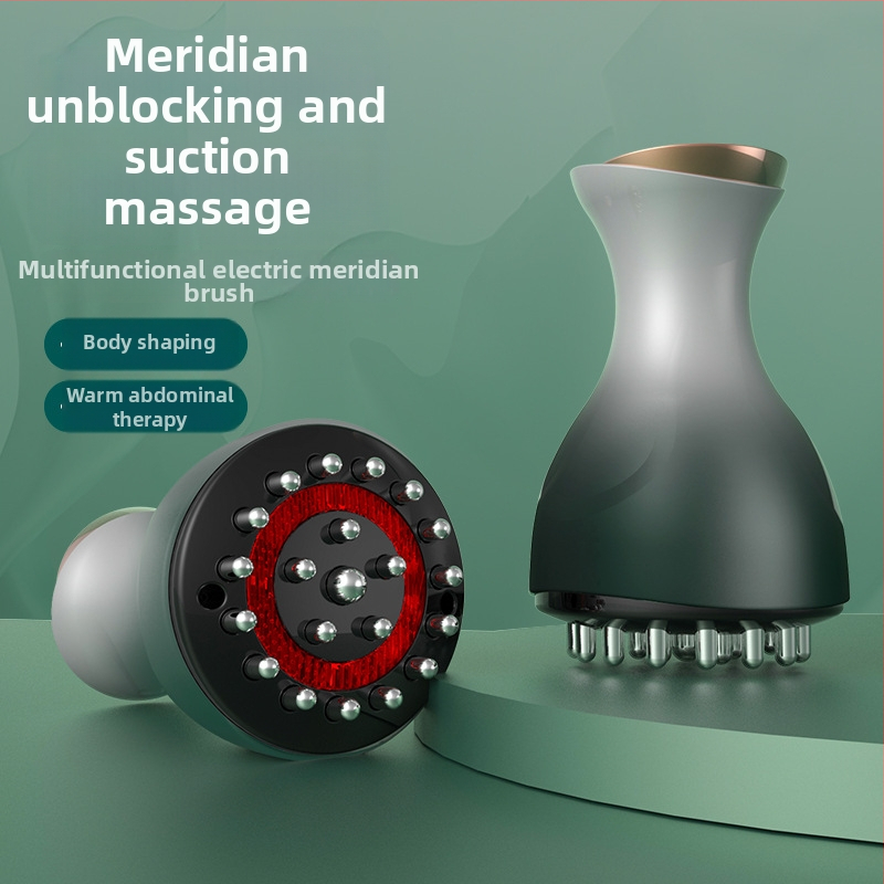 Elektriskais meridiānu masieris visam ķermenim, uzlādējams, pogu vadība, 9 līmeņu temperatūras vadība, ABS korpuss, modelis Zs-0015