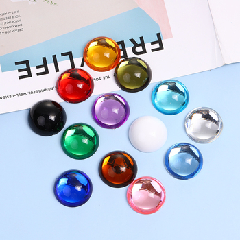 Akrilni polusferični rhinestones za DIY nokte, s plosnim stražnjim dijelom, okrugli kamenčići
