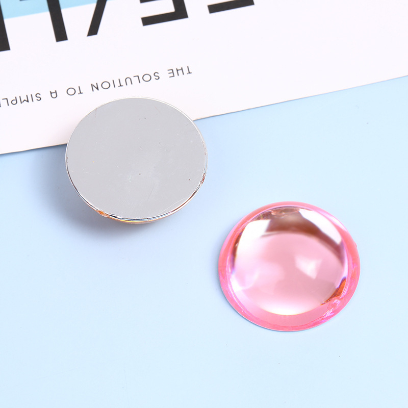 Akrilni polusferični rhinestones za DIY nokte, s plosnim stražnjim dijelom, okrugli kamenčići