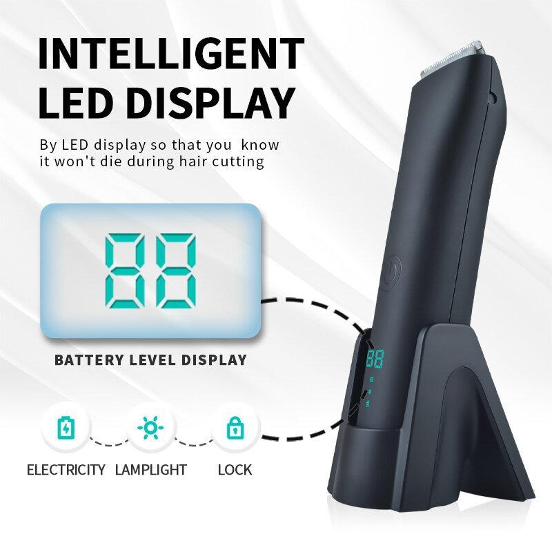 Мъжки тример за цялото тяло, водоустойчив, вградена батерия 500–800 mAh, зареждане, керамична глава за рязане, време на работа 1–3 ч