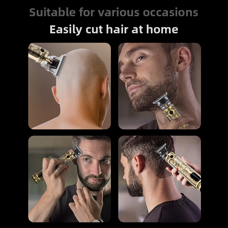 Elektrický holiaci strojček na vlasy - nabíjateľný, zabudovaná batéria 1200–2000mAh, výdrž 1–3 hodiny, čepele z nehrdzavejúcej ocele, vymeniteľná a umývateľná hlava