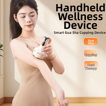 Elektriskā siltumenerģijas meridiānu birste mājas lietošanai, daudzfunkcionāla ierīce kuponēšanai un skrāpēšanai, uzlādējama, 36–40°C temperatūra, nepārtraukti maināms ātrums, modelis Bb-005, ABS