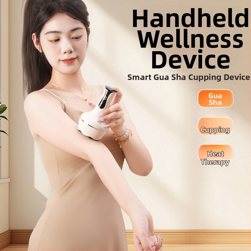 Elektriskā siltumenerģijas meridiānu birste mājas lietošanai, daudzfunkcionāla ierīce kuponēšanai un skrāpēšanai, uzlādējama, 36–40°C temperatūra, nepārtraukti maināms ātrums, modelis Bb-005, ABS