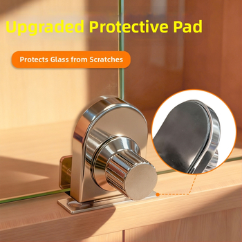 Üvegvitrinajtó zár cz-001 – cinkötvözet, kulcs nélküli, felületre szerelhető