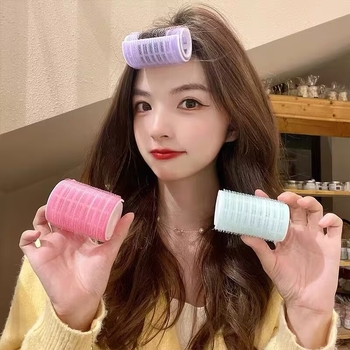 Къдрен инструмент за коса с осемобразен двуслоен барабан за големи вълни, самозалепваща повърхност, щадящ косата