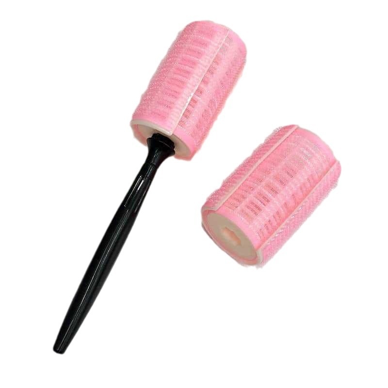 Къдрен инструмент за коса с осемобразен двуслоен барабан за големи вълни, самозалепваща повърхност, щадящ косата