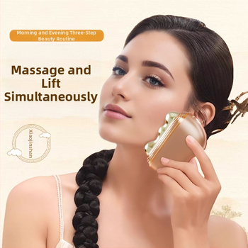 Meridiāna skaistuma ierīce sejai – daudzfunkcionāla sejas masāža, pacelšana un tonizēšana, karsta un auksta dubulta iedarbība, mājas lietošanai (iekšējā akumulatora jauda 2000–4000mAh, pārnēsājama, IPX1)