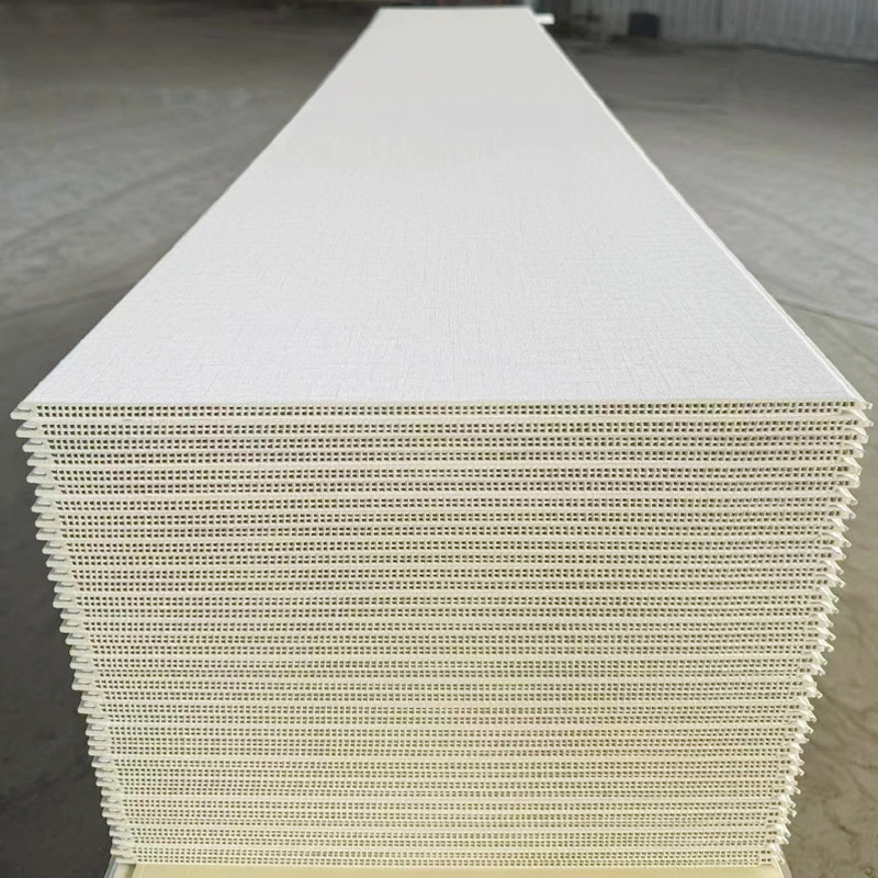 Panou decorativ de perete integrat din fibre de bambus și lemn – stil plat, model 40-865, material: fibre de bambus cu cărbune de bambus, Tongfu Shun