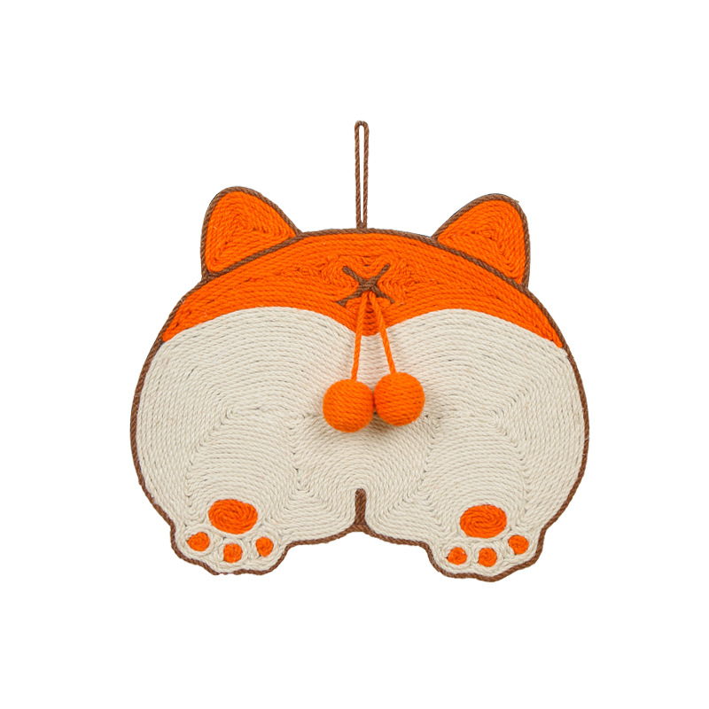 Sisal kaķu skrāpētājs sienai – mīls stils, izturīgs pret nolietojumu, ietaupa telpu, kaķu rotaļlieta