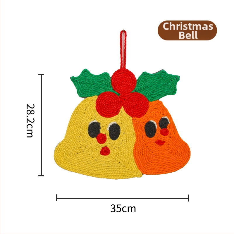 Sisal kaķu skrāpētājs sienai – mīls stils, izturīgs pret nolietojumu, ietaupa telpu, kaķu rotaļlieta