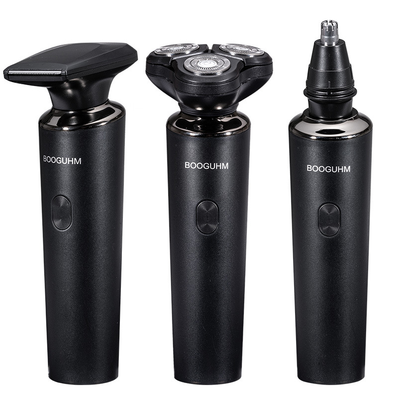 Електрическа самобръсначка с триглавна система за бръснене, плаваща глава, вградена батерия, над 60 минути работа без кабел, водоустойчива за цялото тяло