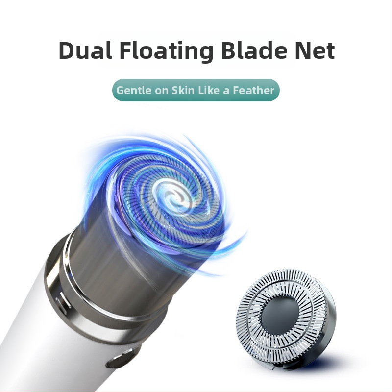 Elektrický holiaci strojček s otáčajúcou hlavou a plávajúcou čepeľou, USB nabíjanie, vstavaná batéria, bez kefového motoru