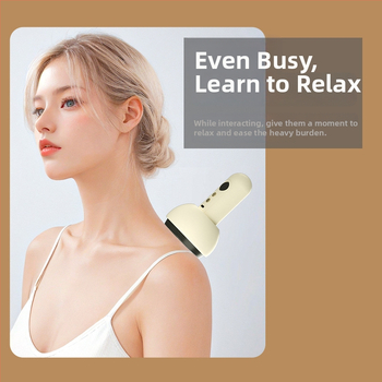 Elektriska masāžas ierīce ar apkuri un vakuuma sūknēšanu, pārnēsājama, ar pogu vadību, modelis BG-02, ABS korpuss, 1200mAh akumulatorus