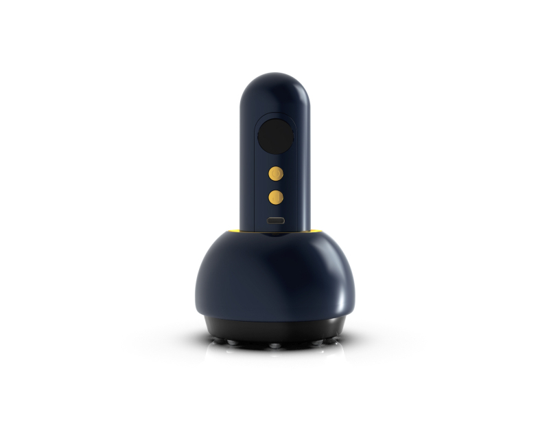 Elektriska masāžas ierīce ar apkuri un vakuuma sūknēšanu, pārnēsājama, ar pogu vadību, modelis BG-02, ABS korpuss, 1200mAh akumulatorus