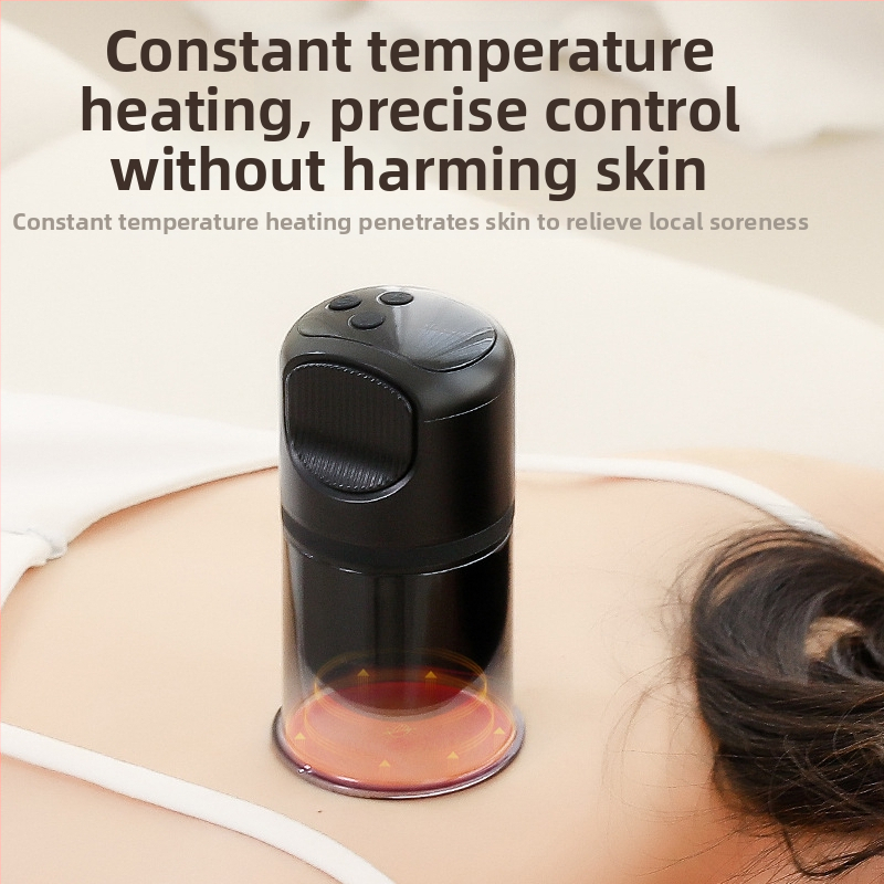 Elektrinis kupping masažuoklis su šildymu, universalus visam kūnui, model DS-A35, svoris 550 g, įkraunamas