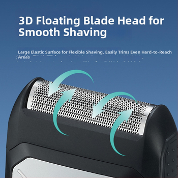 Електрическа самобръсначка с една подвижна глава за подстригване, вградена батерия 500–800 mAh, повече от 60 минути работа, презареждаема, подвижна и миеща се глава