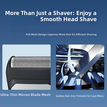 Електрическа самобръсначка с една подвижна глава за подстригване, вградена батерия 500–800 mAh, повече от 60 минути работа, презареждаема, подвижна и миеща се глава