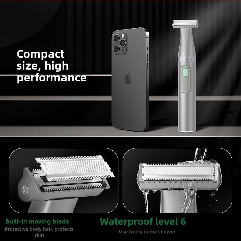 2025 nauja kūno skustuvas ir plaukų šalinimo priemonė, modelis MS-8300, USB maitinimas, drėgnas ir sausas naudojimas, nerūdijančio plieno peiliukai, ABS korpusas