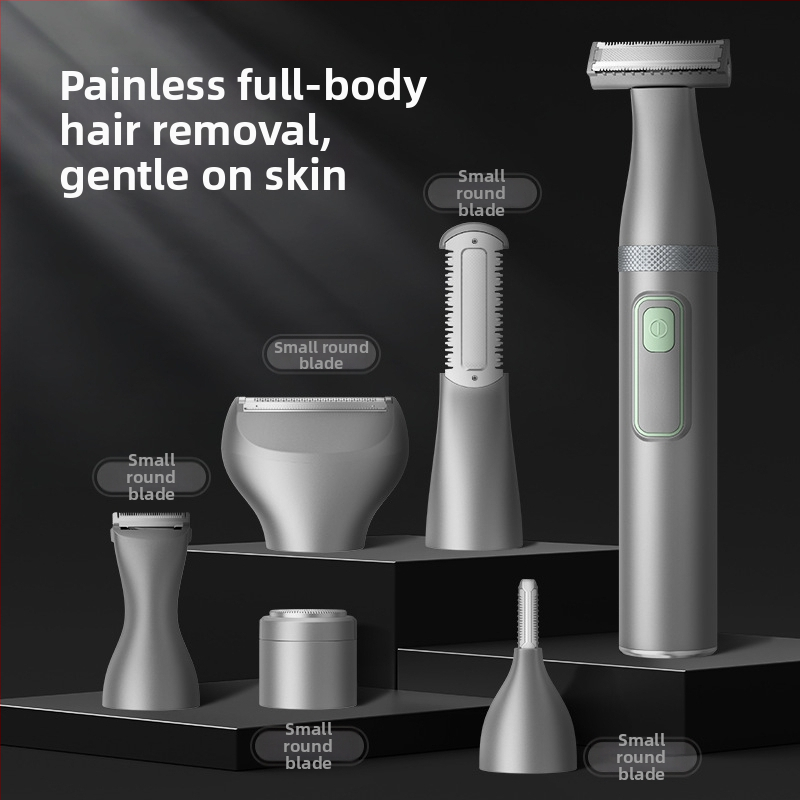 2025 nauja kūno skustuvas ir plaukų šalinimo priemonė, modelis MS-8300, USB maitinimas, drėgnas ir sausas naudojimas, nerūdijančio plieno peiliukai, ABS korpusas