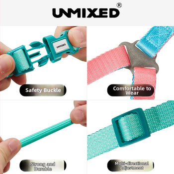 Šuns harnasas ir pavadėlio rinkinys — poliesteris, UNMIXED, 24 vnt.