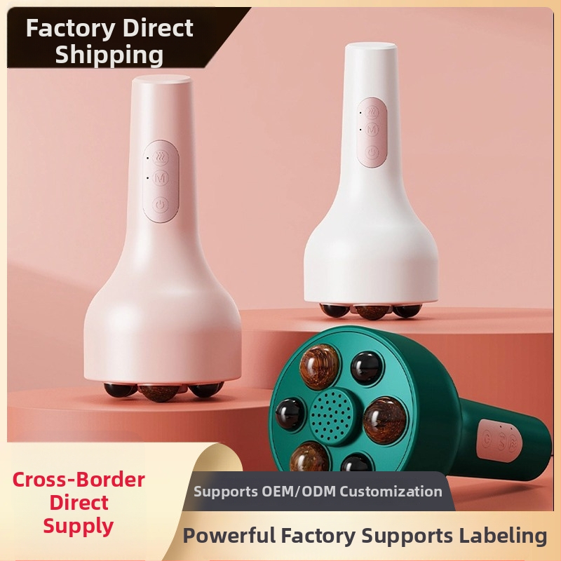 Little rabbit XYT2028 pilvo masažuoklis su karšto suspaudimo ir pulsavimo masažo funkcijomis, maitinamas baterija, valdymas mygtukais