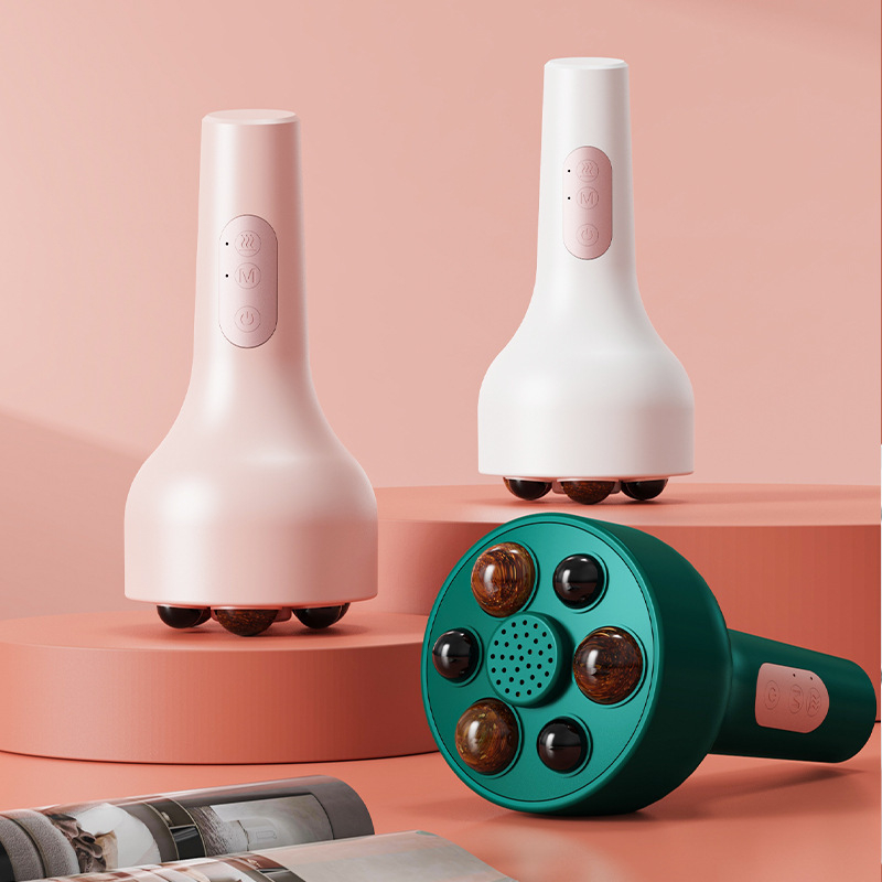 Little rabbit XYT2028 κοιλιακό μασάζ με θερμή συμπίεση και παλμικό μασάζ, τροφοδοσία με μπαταρία, έλεγχος με κουμπί