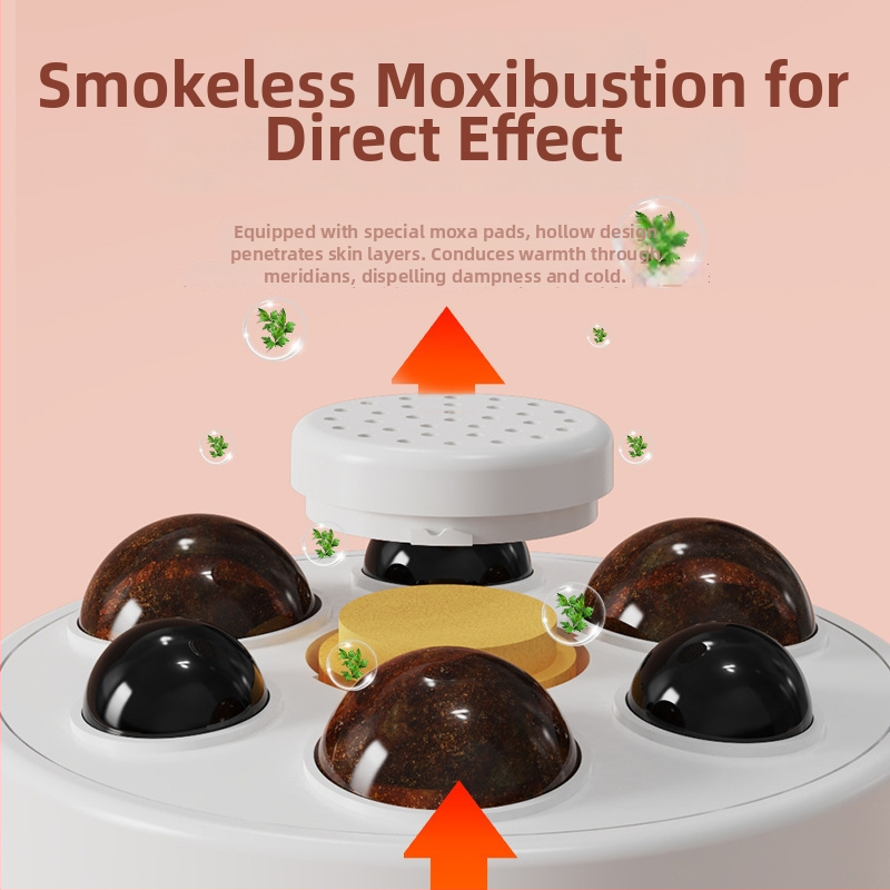 Little rabbit XYT2028 pilvo masažuoklis su karšto suspaudimo ir pulsavimo masažo funkcijomis, maitinamas baterija, valdymas mygtukais