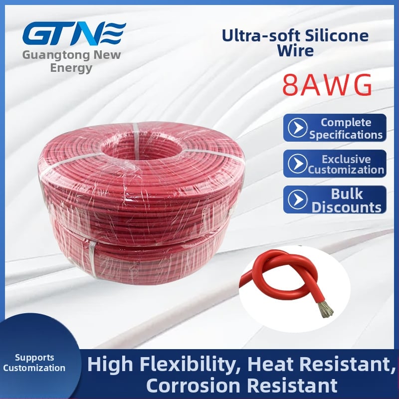 Silikono minkštas laidinys su be oksidacijos vario brandu, silikono gumos izoliacija, UL sertifikuota, aukštos temperatūros atsparus, virš 440V, -60°C iki 200°C