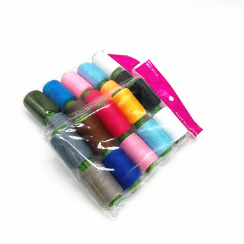 Poliesterinis siūlas siuvimui, atsparus aukštoms temperatūroms, 10 ritėlių namų naudojimui