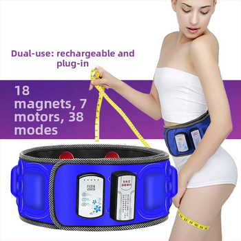 Juosmens masažo diržas – vibracinis masažas, karštas kompresas, moksibustija, 8+ masažo galvutės, žingsnių neturinčios greičio reguliavimas