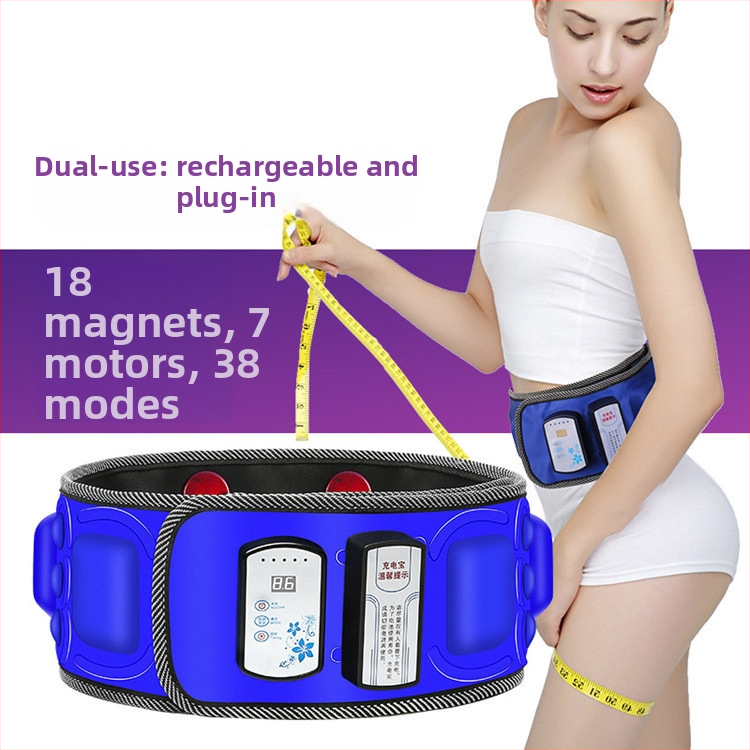 Juosmens masažo diržas – vibracinis masažas, karštas kompresas, moksibustija, 8+ masažo galvutės, žingsnių neturinčios greičio reguliavimas