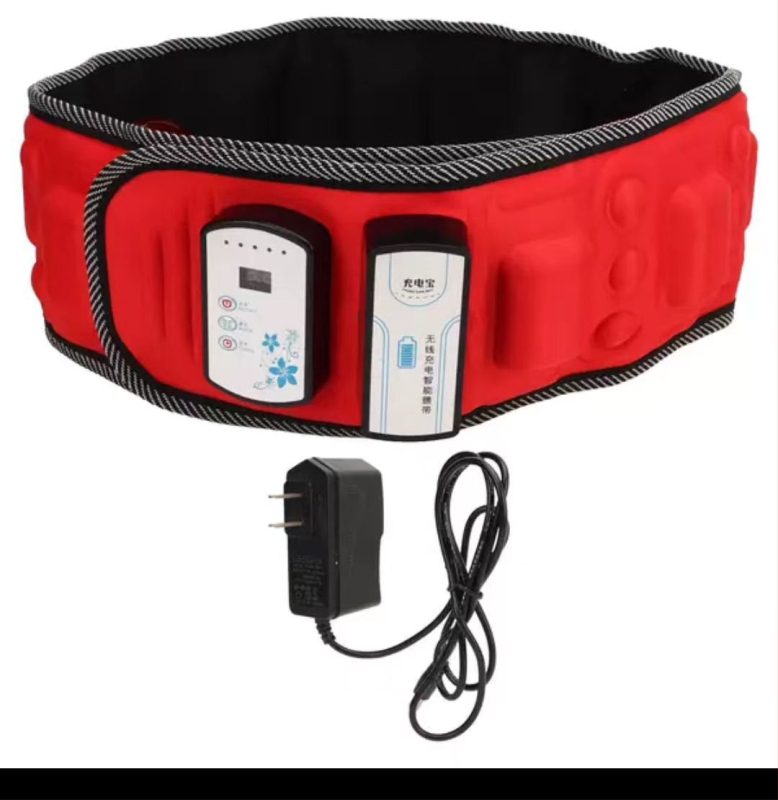 Juosmens masažo diržas – vibracinis masažas, karštas kompresas, moksibustija, 8+ masažo galvutės, žingsnių neturinčios greičio reguliavimas