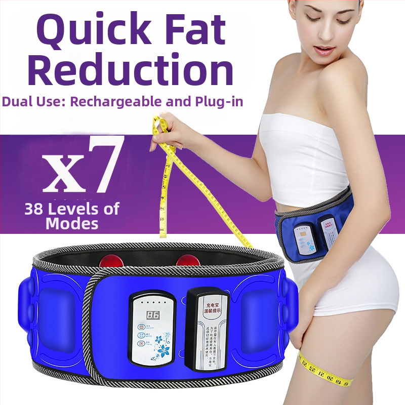 Juosmens masažo diržas – vibracinis masažas, karštas kompresas, moksibustija, 8+ masažo galvutės, žingsnių neturinčios greičio reguliavimas