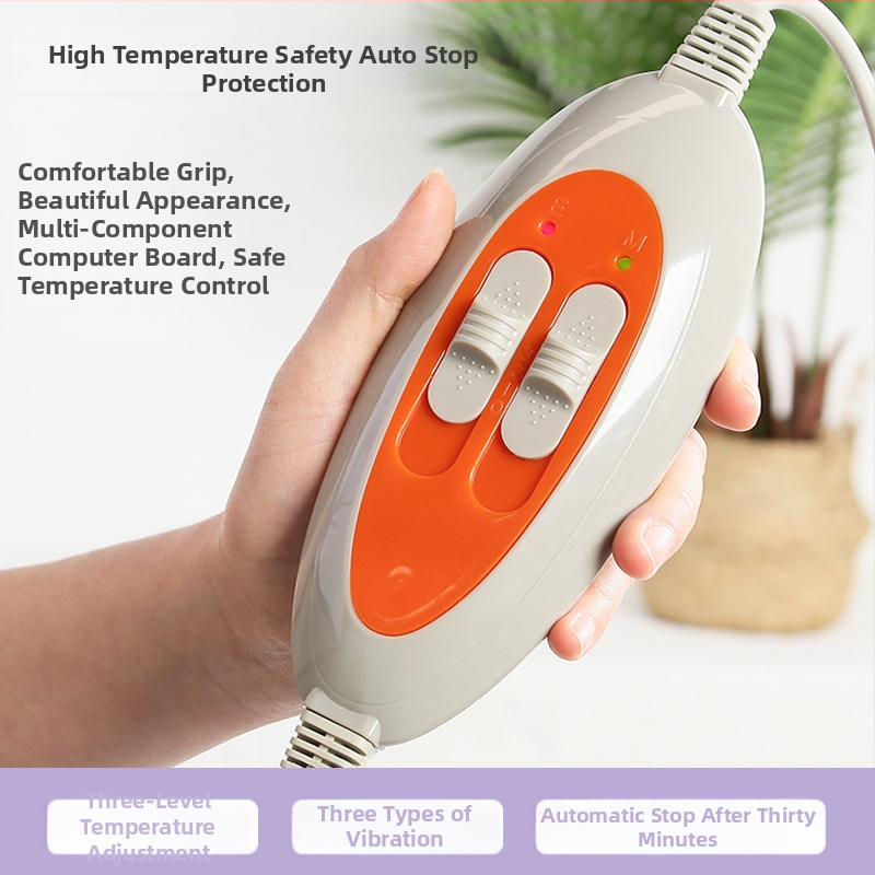 Fogyásra serkentő öv melegítő és masszázs funkciókkal — AC táplálás, mechanikus vezérlés, 3 fokozat, 5–7 masszázsfej, vibráció, mágneses terápia, melegítő nyomás, levegőnyomás