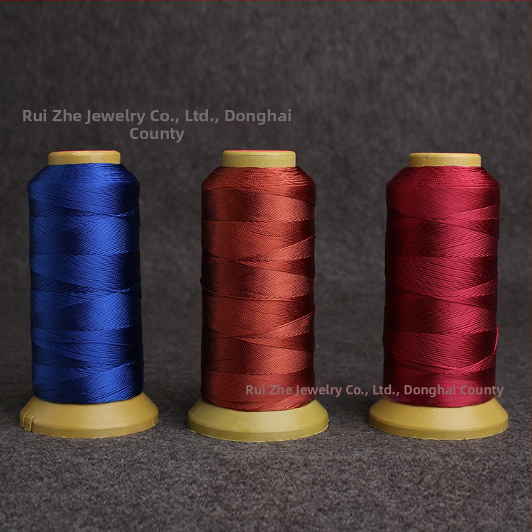 Nakit od niti s perlicama, pamuk–nylon konac, resice, ručno pletenje, mogućnosti 3/6/9/12 niti