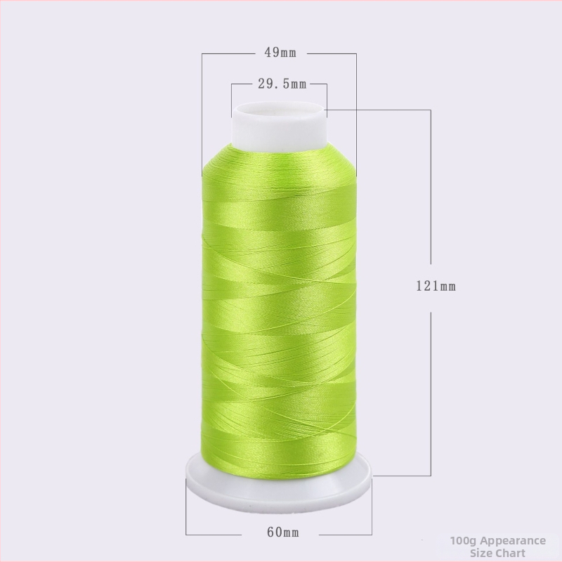 Vyšívacia niť 120D/2, polyester, OEKO-TEX certifikovaná, pre počítačové stroje na výšivky