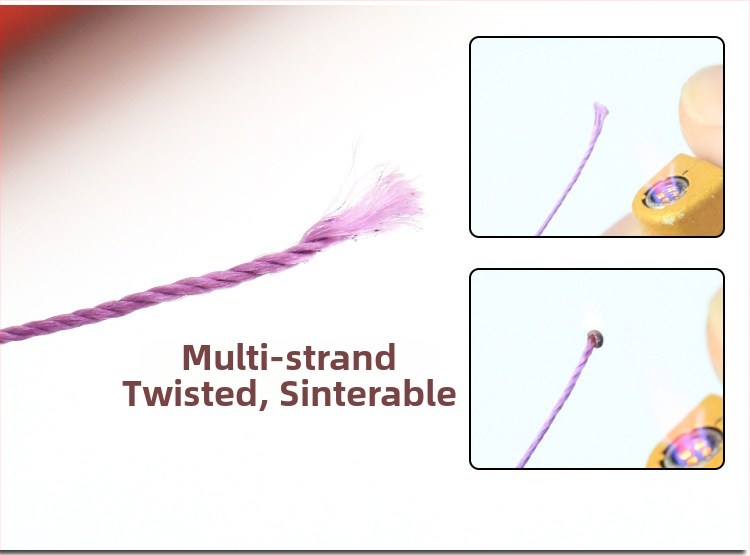 Voskované šijacie vlákno, viacvláknové, guľaté, 0,55 mm, polyester, pre domáce textílie