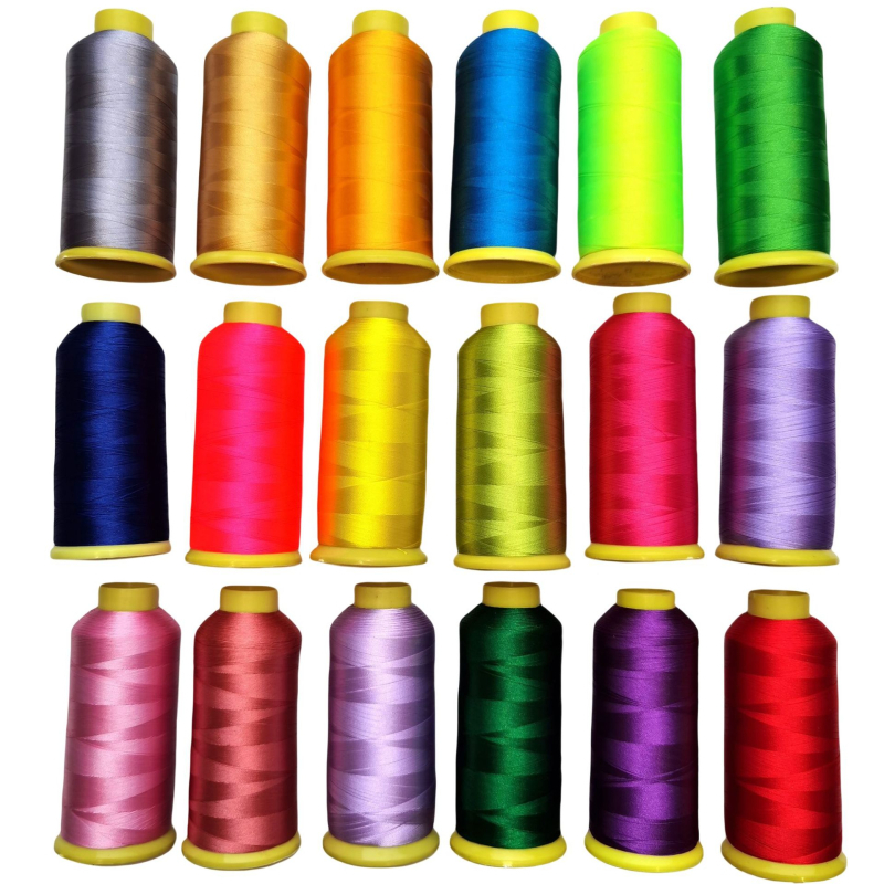 Siuvinėjimo siūlas, poliesterio šilko siūlas, Attraction prekės ženklas, drabužiams ir namų tekstilei