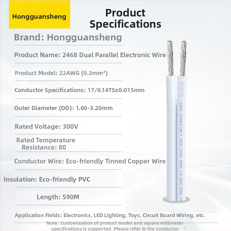 LED pás pre šatník, 22 AWG PVC plášť, ROHS certifikovaný, určený pre vnútorné vedenie elektrických zariadení