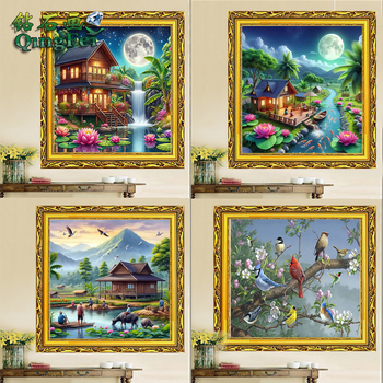 Kryžiaus siuvimo rinkinys ant plastikinio lakšto, animacinius filmo motyvas, 11CT drobė