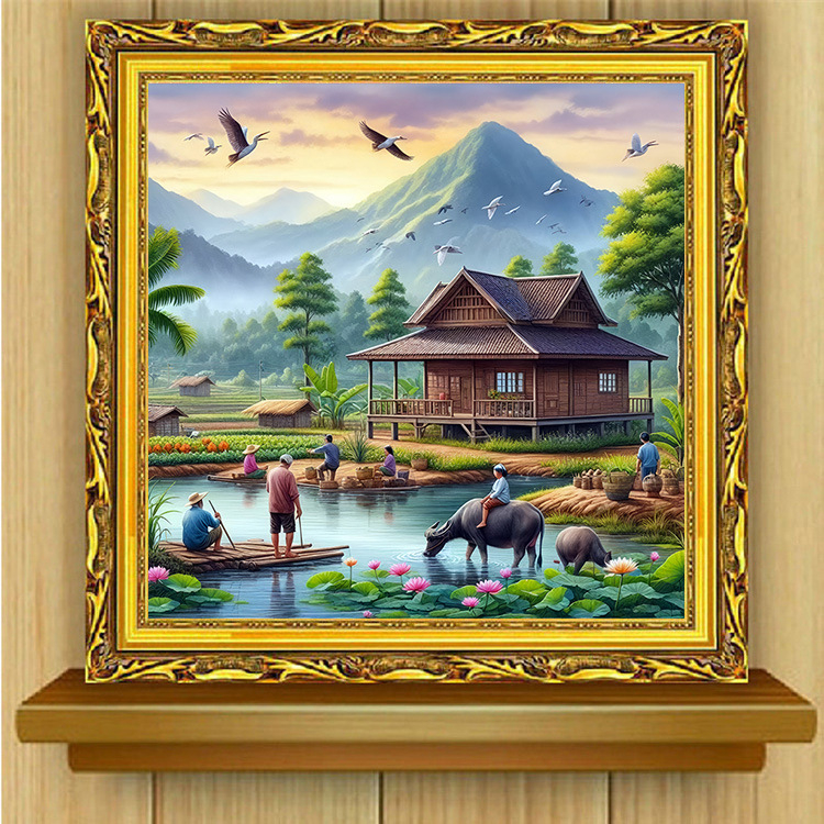 Kryžiaus siuvimo rinkinys ant plastikinio lakšto, animacinius filmo motyvas, 11CT drobė