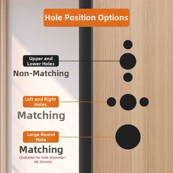 Asabi 680 Mehāniskā durvju slēdzene ar rokturi koka durvīm, cinka sakausējums