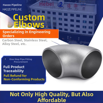 Uholový spoj pre potrubie z nerezovej a uhlíkovej ocele, 45°/90°/180°, AAA kvalita, odolný voči korózii a vysokému tlaku