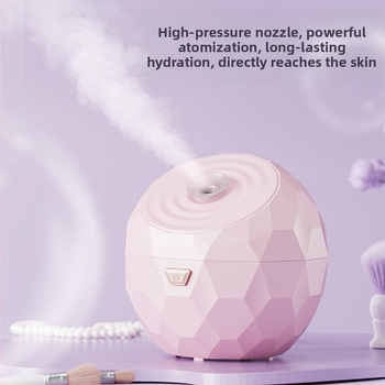 Veido odos garintuvo su karštu rūku ir nano drėkinimo purkštuvu, namų naudojimui; miglos laikas 31–60 s; 1-asis greitis; karštas purškimas; korpuso danga purškimo danga; be įmontuotos baterijos